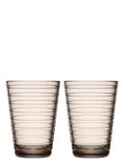 Aino Aalto 33Cl Glas 2Stk Home Tableware Glass Drinking Glass Beige Ii...