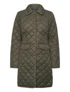 Water-Repellent Quilted Coat Quiltet Jakke Green Polo Ralph Lauren