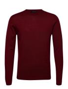 Cfkent Merino Crew Neck Knit Tops Knitwear Round Necks Red Casual Frid...