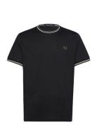 Twin Tipped T-Shirt Designers T-Kortærmet Skjorte Black Fred Perry