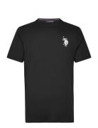 Kaleb Rel Sj Uspa M Tee Tops T-Kortærmet Skjorte Black U.S. Polo Assn.