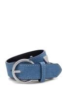 Hammered Heart Belt Bælte Blue Fabienne Chapot