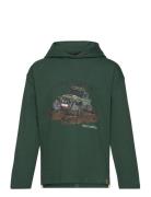 T-Shirt Ls Tops Sweatshirts & Hoodies Hoodies Green Minymo