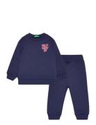 Set Sweater+Trousers Tops Sweatshirts & Hoodies Sweatshirts Navy Unite...