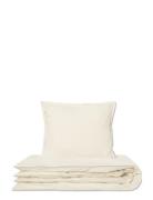 Dobbelt Sengesæt Home Textiles Bedtextiles Bed Sets Cream STUDIO FEDER