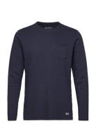 Bhnicolai Tee L.s. Tops T-Langærmet Skjorte Navy Blend