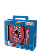 Spiderman, 4-Delt Madkasse/Alu Flaske/Ske+Gaffel Home Meal Time Lunch ...