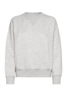 Raglan Crew Sws Tops Sweatshirts & Hoodies Sweatshirts Grey Lee Jeans