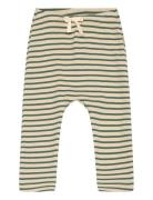 Pants Modal Striped Bottoms Leggings Blue Petit Piao