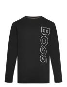 Long Sleeve T-Shirt Tops T-shirts Long-sleeved T-Skjorte Black BOSS