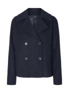 Slfalma Short Wool Jacket Noos Uldjakke Jakke Navy Selected Femme