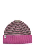 Stripey Abbey Hat Accessories Headwear Beanies Pink Mads Nørgaard