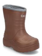 Thermal Wellies - Embossed Shoes Rubberboots High Rubberboots Brown Ce...