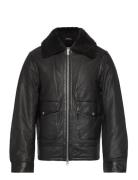 Seth Vegan Shearling Læderjakke Skindjakke Black Human Scales