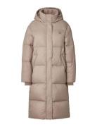 Eden Long Down Parka Foret Jakke Beige Lexington Clothing