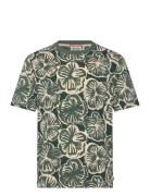 Big All Over Print T-Shirt Tops T-Kortærmet Skjorte Green Scotch & Sod...