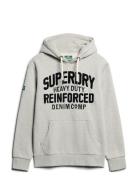 Embroider Script Graphic Hood Tops Sweatshirts & Hoodies Hoodies Grey ...