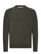 Addis Fleece Crewneck Designers T-Langærmet Skjorte Green Rains