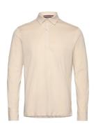 Fiere Ora Ls Polo M Tops Polos Long-sleeved Beige SNOOT