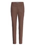 Mmabbey Night Pant Bottoms Trousers Slim Fit Trousers Brown MOS MOSH