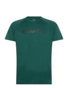 Core Essence Logo Tee M Sport T-Kortærmet Skjorte Green Craft