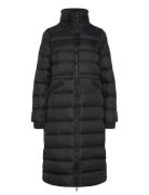 Mw Down Funnel Nk Maxi Coat Foret Jakke Black Tommy Hilfiger