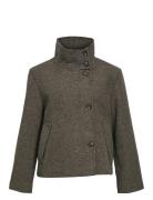 Objriki Re Short Jacket Noos Uldjakke Jakke Grey Object