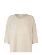 Fenji Tops Knitwear Jumpers Cream Masai