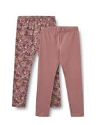 2 Leggings Jules Bottoms Leggings Pink Wheat