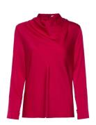 Ayumi Silk Blouse Tops Blouses Long-sleeved Red Ahlvar Gallery