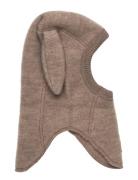 Wool Fullface W Bunny Ears Accessories Headwear Balaclava Beige Mikk-l...