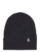 Beanie Basic Fold Up Accessories Headwear Hats Beanie Black Lindex