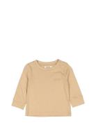 Ted B. Ls Tops T-shirts Long-sleeved T-Skjorte Beige MarMar Copenhagen