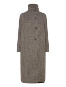 Fawnsz Long Coat Outerwear Uldfrakke Frakke Grey Saint Tropez