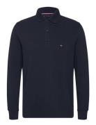 L/S Waffle Reg Polo Tops Polos Long-sleeved Navy Tommy Hilfiger