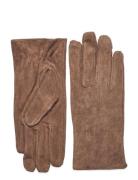 Pccomet Suede Gloves Handsker Brown Pieces