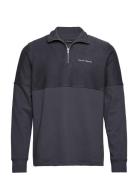 Elliot Half Zip Tops Sweatshirts & Hoodies Sweatshirts Navy Clean Cut ...