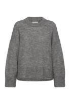 Lulyapw Pu Tops Knitwear Jumpers Grey Part Two