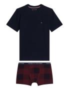 Ss Tee/Trunk Gift Set Boxed Undertøjssæt Navy Tommy Hilfiger