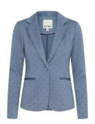 Ihkate Print Bl21 Blazers Single Breasted Blazers Blue ICHI