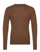 Merino Cable Ck Tops Sweatshirts & Hoodies Sweatshirts Brown Morris