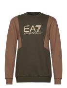 Sweatshirt Tops Sweatshirts & Hoodies Sweatshirts Khaki Green EA7