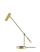 Table Lamp Hubble Read With Wireless Charging Brushed Brass Home Light...