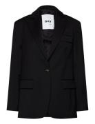 Ezra - Classic Wool Blend Blazers Single Breasted Blazers Black Day Bi...