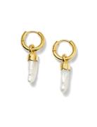 Mrs H Pearl Earrings Accessories Jewellery Earrings Hoops Gold Syster ...