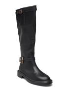 Biapaloma Knee High Boot Smooth Leather Lange Støvler Black Bianco