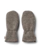 Wool Fleece Miitens Jay Accessories Gloves & Mittens Mittens Brown Whe...