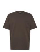 3 Crosses Loose Fit Pocket T-Shirt Tops T-Kortærmet Skjorte Brown Scot...