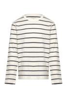 Striped Longsleeve Tops T-shirts Long-sleeved T-Skjorte White Tom Tail...