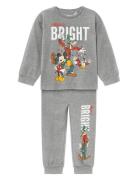 Nmmsilva Mickey Ls Nightset Wdi Pyjamassæt Grey Name It